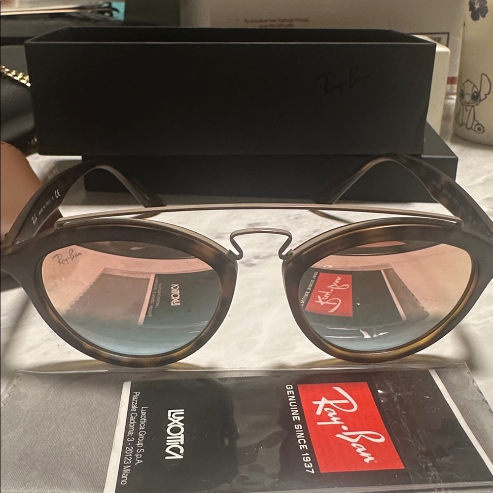 Ray-Ban Black and Brown sunglasses
